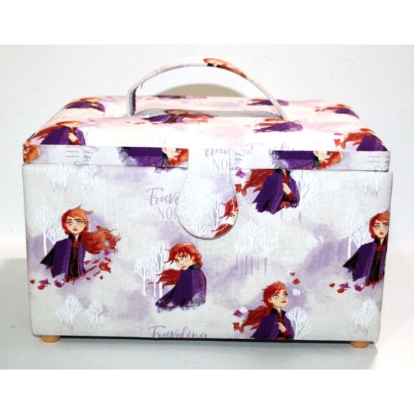 Disney Frozen II Sewing Box Basket Anna Design 10" x 7" x 5.5" - Picture 1 of 10